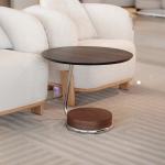 كولد طاولة جانبية دائرية بسطح خشبي 60*60 سم وودي