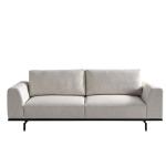 بادوفا كنب 3 مقاعد رمادي فاتح 230 سم وودي