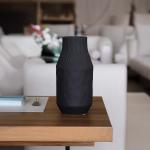 فازة سيراميك كبيرة باللون الاسود وودي