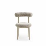 نيو سوهو كرسي قماش بيج وودي