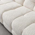 بونيتو كنب 4 مقاعد 294 سم أبيض وودي