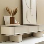 نيو سوهو  طاولة تلفزيون بيج 230 سم وودي