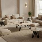 هارموني طقم طاولات أرضية للمجالس 5 قطع