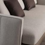 برادا كنب ثلاثي كريمي 240 سم وودي