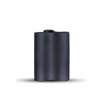 فازة سيراميك رصاصي متموجة وودي