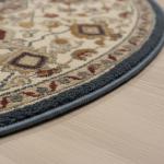 جونا سجاد بلجيكي دائري أزرق بنقوش وزخارف أنيقة