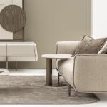 مونجي طاولة خدمة بقاعدة معدنية وودي