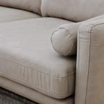 تورينو كنب ثنائي جلد بيج غامق وودي