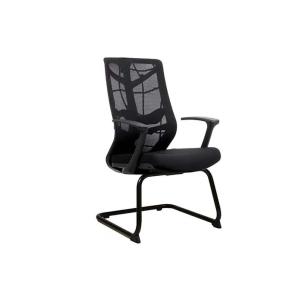 نيتشر كرسي مكتبي شبك ثابت أسود وودي