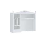 جاسمين مكتب مع رف خشبي-أبيض 120 سم وودي