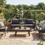 ماربيا طقم جلسة حدائق 5 قطع وودي