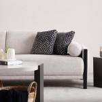 نورا كنب ثلاثي 230 سم كريمي وودي