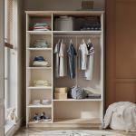 بولو دولاب ملابس أبيض 3 أبواب وودي