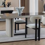 بونتي كرسي أبيض وودي