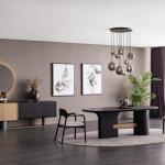 جراند كرسي قماش بيج وودي