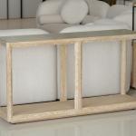 ساوث بانك كونسل بسطح زجاجي وودي