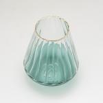 فازة مموجة خضراء وودي