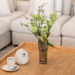 فازة سوداء زجاجية وودي