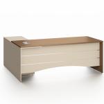 نيو نيرا مكتب 200 سم بني وودي