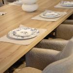 فرانكو طاولة طعام 220 سم بدون كراسي وودي