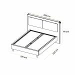 باموكليه طقم غرفة نوم 180×200 سم 8 قطع وودي