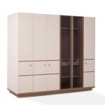 برادا دولاب ملابس 6 أبواب بيج وودي