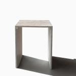 نوتنغهام طاولة خدمة رخام طبيعي وودي