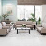 تورينو كنب فردي جلد بيج غامق  وودي