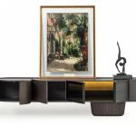 بوليرو طاولة تلفزيون بني 250 سم وودي