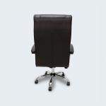 كرسي مكتب جلد بني وودي