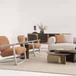 سان فيتو كرسي استرخاء برتقالي وودي