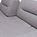 بُصري كنب سرير 3 مقاعد رمادي 250 سم وودي