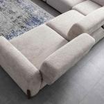 فيولا طقم كنب زاوية بيج وودي