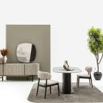 بيليز طاولة طعام 280 سم بدون كراسي وودي