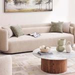 تكساس كنب 3 مقاعد 225 سم بيج وودي