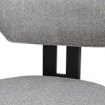 بادوفا كرسي رمادي قماش وودي