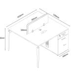 نيو ميامي قواطع نفرين 120 سم وودي