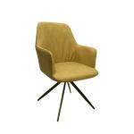 كرسي جلد بني