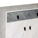 أليتا دولاب أحذية خشب رمادي 3 أبواب