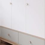 بونو دولاب ملابس رمادي 3 أبواب وودي