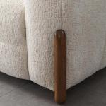 بونيتو كنب 4 مقاعد 294 سم أبيض وودي