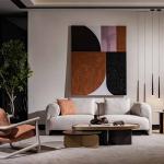 سان فيتو كرسي استرخاء برتقالي وودي