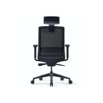 أريسول كرسي مكتب أسود بمسند ذراعين متحرك