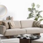 لاروس كنب ثلاثي كريمي وودي