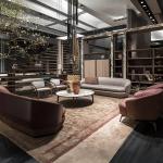 دريم لاونج كرسي جلد بيج وودي