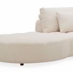 لواندا طقم كنب زاوية كريمي وودي