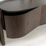 بوليرو كونسول مع مرآه باللون الجوز وودي