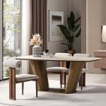 مونا طاولة طعام 240 سم بدون كراسي وودي