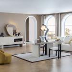 بونتي كرسي أبيض وودي