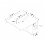 نيو نيرا تمديد قواطع 120 سم وودي